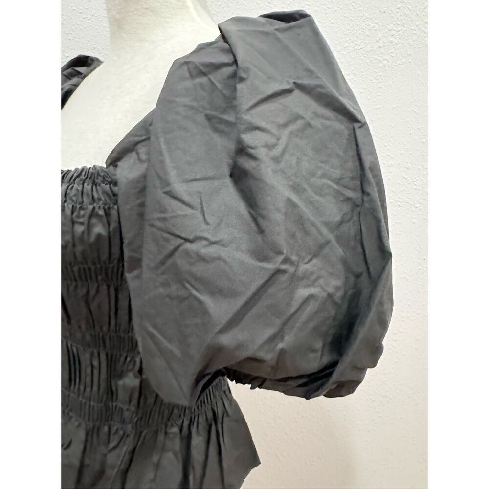 ASTR THE LABEL women of shoulde blouse black size small puff sleeves - Picture 4 of 9